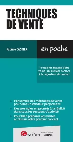 Techniques de vente - Fabrice Castier - GUALINO