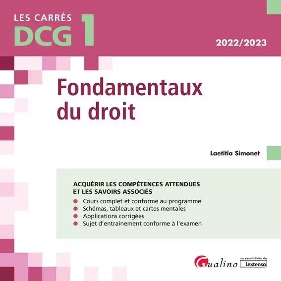 DCG 1 - Fondamentaux du droit - Laetitia Simonet - GUALINO