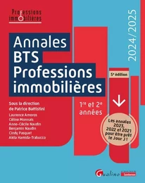 Annales BTS - Professions immobilières