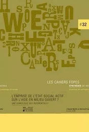 EMPRISE DE L'ETAT SOCIAL ACTIF SUR L'AIDE EN MILIEUR OUVERT?