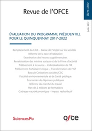 Revue de l'OFCE : Hors-série Juillet 2017