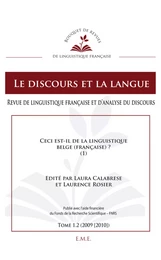 Ceci est-il de la linguistique belge (française) ? (1)