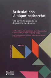 ARTICULATIONS CLINIQUE-RECHERCHE 2/2014