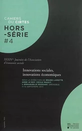 INNOVATIONS SOCIALES, INNOVATIONS ECONOMIQUES