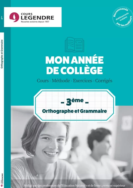 Mon année de collège 3ème - Orthographe et Grammaire -  Delabre - EDICOLE