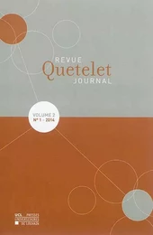 REVUE QUETELET = QUETELET JOURNAL, N 1 (2014)