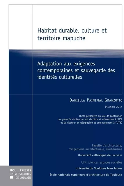 Habitat durable, culture et territoire mapuche - Daniella Painemal Granzotto - PU LOUVAIN