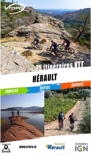 HERAULT 75 ITINERAIRES VTT -  JEAN-MARC BRANCART - VTOPO