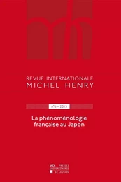 LA PHENOMENOLOGIE FRANCAISE AU JAPON