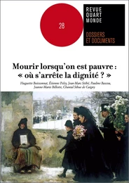 Mourir lorsqu'on est pauvre : "où s'arrête la dignité ?"