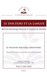 Le discours politique identitaire