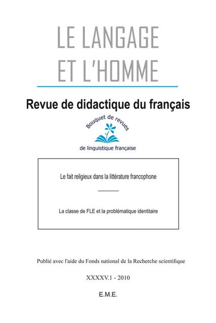 Le Fait religieux dans la littérature francophone -  - EME Editions