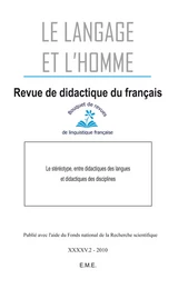 Le stéréotype, entre didactiques des langues et didactiques des disciplines