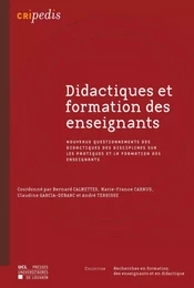 DIDACTIQUES ET FORMATION DES ENSEIGNANTS