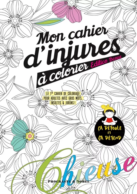 Mon cahier d'injures à colorier édition bonus -  Procrastineur - BOOKS ON DEMAND