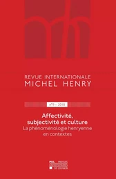 Revue internationale Michel Henry n°9 – 2018