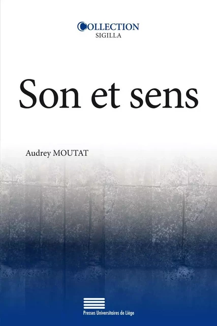 SON ET SENS -  MOUTAT AUDREY - PULG