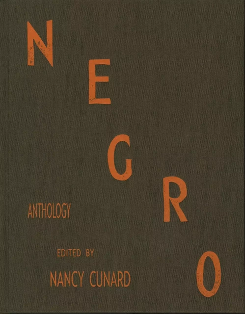 Negro Anthology - Nancy Cunard - JEANMICHELPLACE