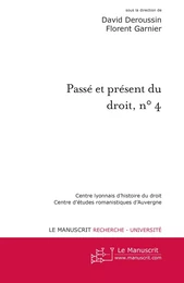 Passé et présent du droit, n° 4