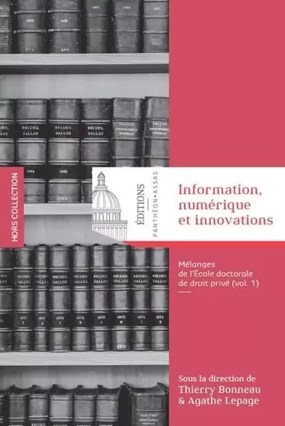 Information, numérique et innovations - Thierry Bonneau, Agathe Lepage - PANTHEON ASSAS