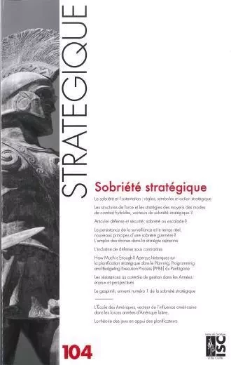 Revue Stratégique n° 104 - Sobriété stratégique - Fabrice Roubelat - ISC CFHM