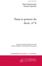 Passé et présent du droit, n° 6