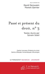 Passé et présent du droit, n° 3