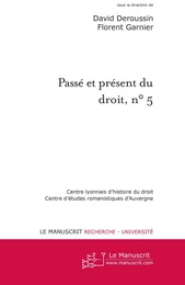 Passé et présent du droit, n° 5