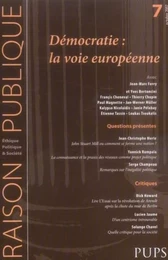 DEMOCRATIES LA VOIE EUROPEENNE. Revue Raison publique N7