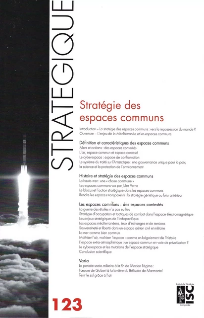 Revue Stratégique n° 123 - Stratégie des espaces communs - Jérôme de Lespinois - ISC CFHM