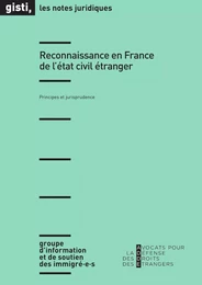 Reconnaissance en France de l'état civil étranger