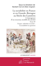 La sociabilité en France et en Grande-Bretagne au Siècle des Lumières