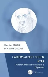 Cahiers Albert Cohen n°25