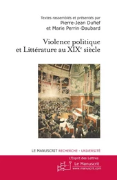 Violence politique et littérature au XIXe siècle