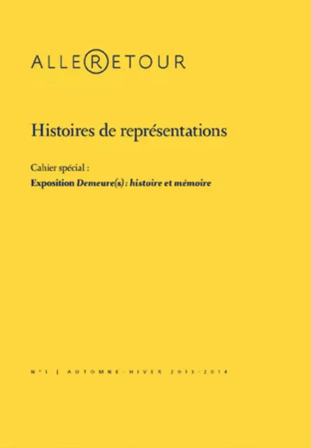 Histoires de représentations -  - Ars Aeterna