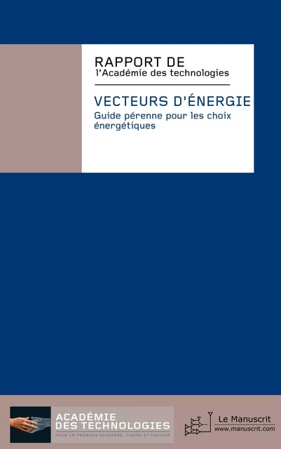 Vecteurs d'énergie -  Académie des technologies - MANUSCRIT