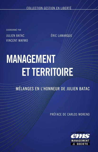 Management et territoire - Julien Batac, Éric Lamarque, Vincent Maymo - EMS GEODIF