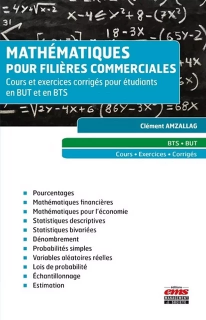 Mathématiques pour filières commerciales - Clément Amzallag - EMS GEODIF