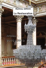 La Restauration - Articles de 2015 à 2019