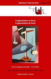 FRAGMENTATION EN DROIT - FRAGMENTATION DU DROIT