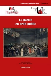 La parole en droit public