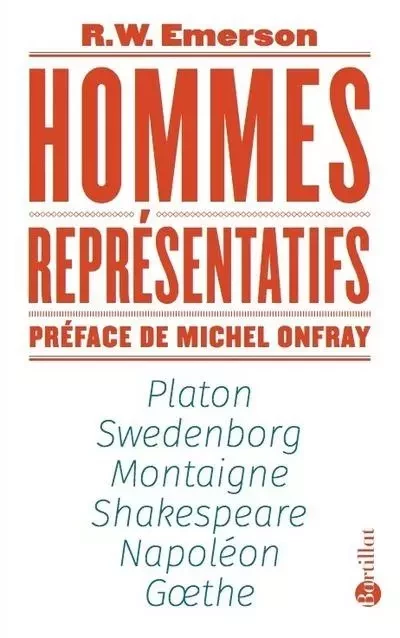 Hommes représentatifs - R.W. Emerson - Bartillat