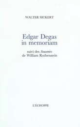 Edgar Degas, In Memoriam