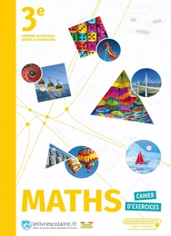 Mathématiques 3e, cahier d'activités, édition 2021