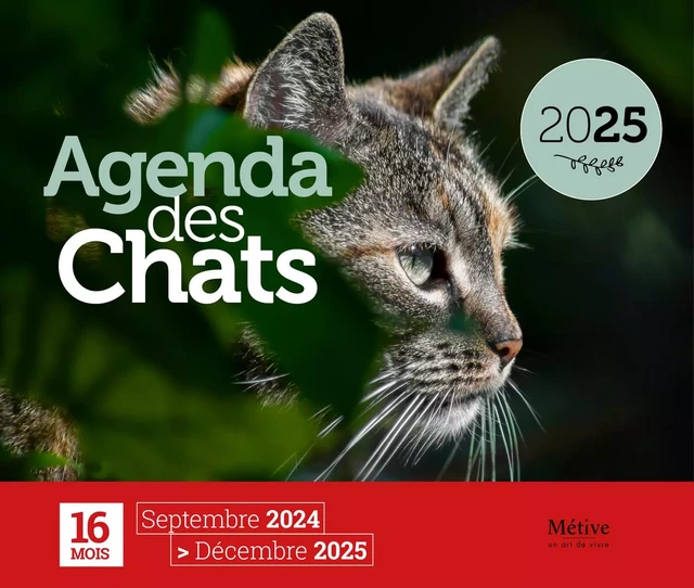 Agenda des chats 2025 - Denis Gounelle - METIVE