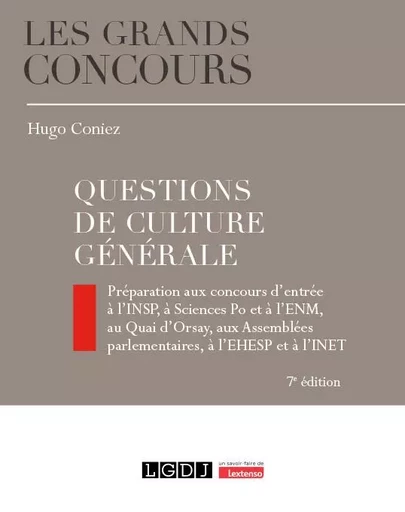 Questions de culture générale - Hugo Coniez - LGDJ