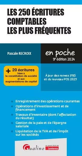 Les 250 écritures comptables les plus fréquentes - Pascale Recroix - GUALINO