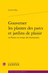 Gouverner les plantes des parcs et jardins de plaisir