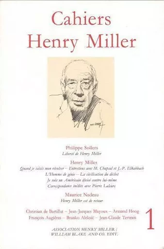 Cahiers Henry Miller N°1 -  Collectif - William Blake & Co.