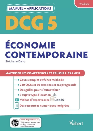 DCG 5 - Économie contemporaine : Manuel et Applications - Stéphane Dang - VUIBERT